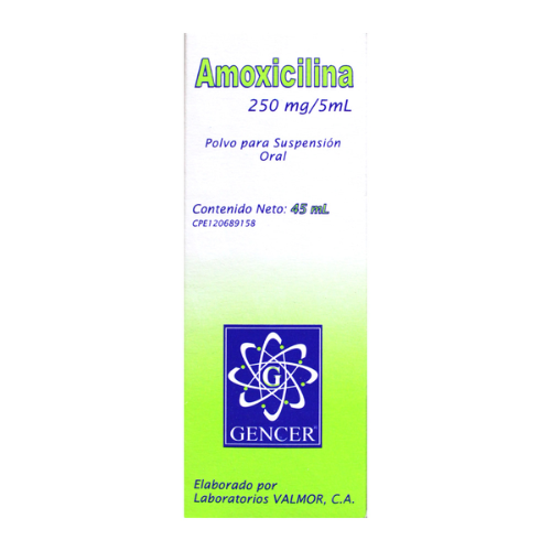 AMOXICILINA 250MG/5ML SUSP 45ML (GENCER)